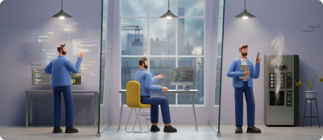 ManagXpert motion design case study — storyboard sketches and scene planning
